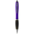 Nash ballpoint pen with coloured barrel and black grip