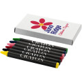 Ayo 6-piece coloured crayon set