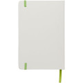 Spectrum A5 white notebook with coloured strap