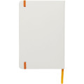 Spectrum A5 white notebook with coloured strap