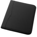 Ebony A4 zippered portfolio