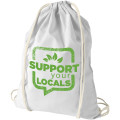 Oregon 100 g/m² cotton drawstring bag 5L