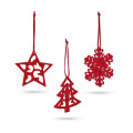 DARIO. Set of 3 Christmas decorations