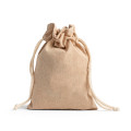 GIBRALTAR. Recycled cotton gift bag (70%) and polyester (30% rPET) (140 g/m²)