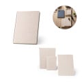 ORGANIC RIGID. A5 notepad with hard cover made from organic elephant matter (95%)