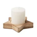 LOTUS Candle on star wooden base