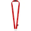 Adam recycled PET lanyard with two hooks