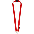 Adam recycled PET lanyard with two hooks