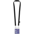 Adam recycled PET lanyard with two hooks