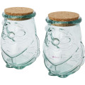 Airoel 2-piece recycled glass container set