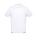 THC ADAM WH. Men's short-sleeved cotton piqué polo shirt. White