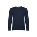 THC MILAN. Men's V-neck pullover in cotton and polyamide