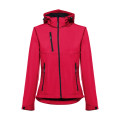 THC ZAGREB WOMEN. Women's softshell jacket with detachable hood and rounded back hem