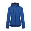 THC ZAGREB WOMEN. Women's softshell jacket with detachable hood and rounded back hem