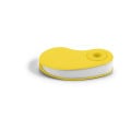 SIZA. White TPR eraser with PP protective cover