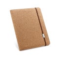 SERPA. A4 cork folder with a block of plain sheets