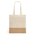 MERCAT. 100% cotton bag (160 g/m²) with imitation jute details