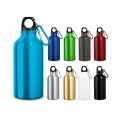 LANDSCAPE. Aluminium sports bottle with carabiner 400 mL