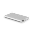 MARCET. Power bank slim 4'000 mAh in recycled aluminium (100% rAL) and recycled ABS (100% rABS)