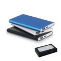 MARCET. Power bank slim 4'000 mAh in recycled aluminium (100% rAL) and recycled ABS (100% rABS)