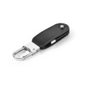 BRAGG 8GB. 8GB PU USB memory with carabiner clip