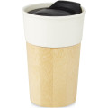 Pereira 320 ml porcelain mug with bamboo outer wall
