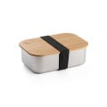 SHINO. Lunch Box. Stainless steel lunch box with bamboo lid