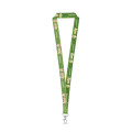 WINDSOR. Recycled polyester (100% rPET) sublimation lanyard with carabiner