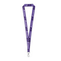 WINDSOR. Recycled polyester (100% rPET) sublimation lanyard with carabiner