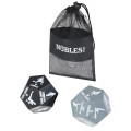 Simmons 2-piece fitness dice game set in recycled PET pouch