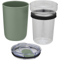 Bello 420 ml glass tumbler with recycled plastic outer wall