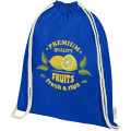 Orissa 140 g/m² GOTS organic cotton drawstring bag 5L