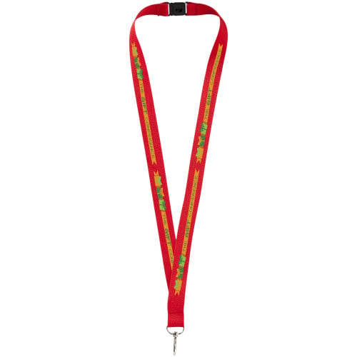 Lago lanyard with break-away closure