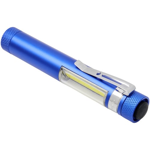 Stix pocket COB light with clip and magnet base