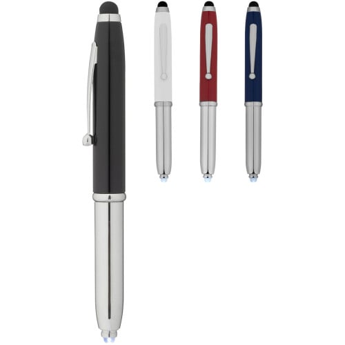 Xenon stylus ballpoint pen with LED light