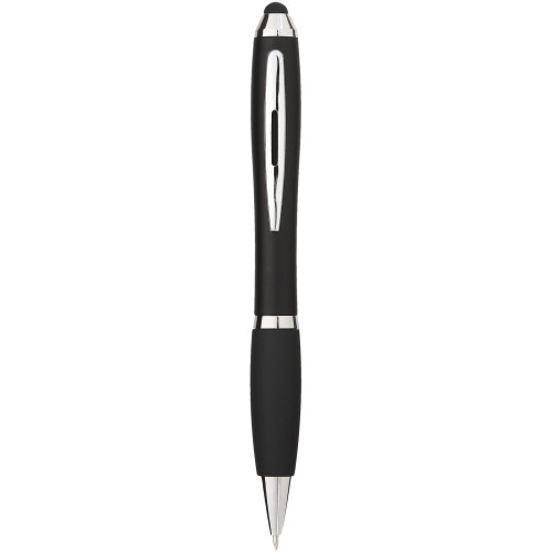 Nash coloured stylus ballpoint pen with black grip