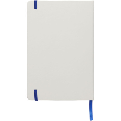 Spectrum A5 white notebook with coloured strap