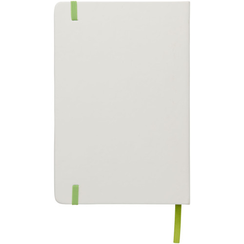 Spectrum A5 white notebook with coloured strap