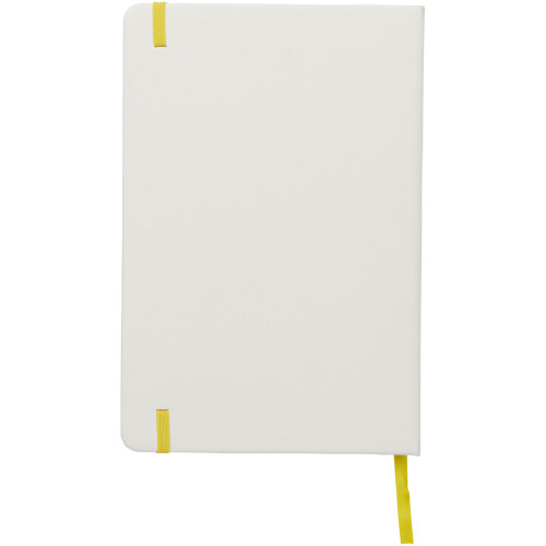 Spectrum A5 white notebook with coloured strap