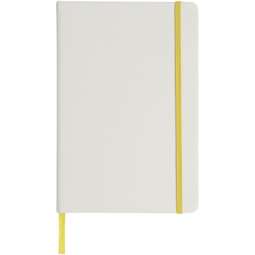 Spectrum A5 white notebook with coloured strap