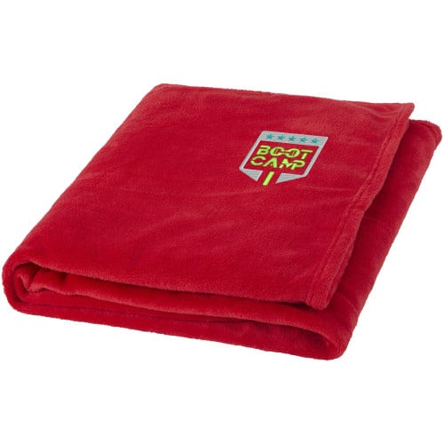 Bay extra soft coral fleece plaid blanket