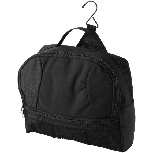 Global toiletry bag with metal hook