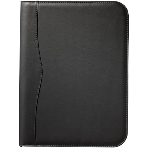 Ebony A4 zippered portfolio