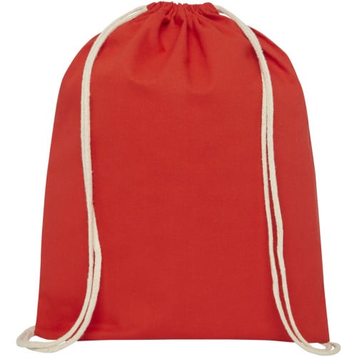 Oregon 100 g/m² cotton drawstring bag 5L