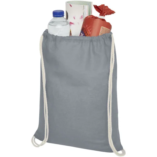 Oregon 100 g/m² cotton drawstring bag 5L