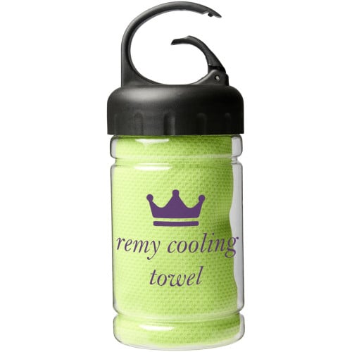 Remy cooling towel in PET container