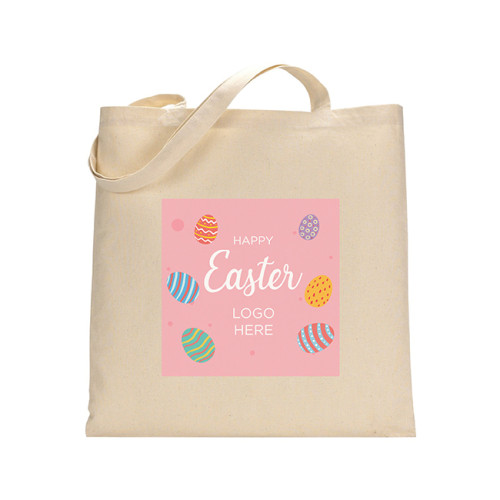 Easter 5oz Natural Cotton Shopper 3