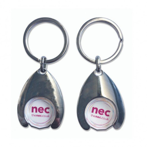 Wishbone Trolley Coin Keyring - Printed - 2 Sides