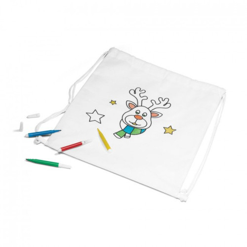 GLENCOE. Children's colouring drawstring bag