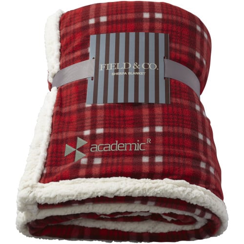 Joan sherpa plaid blanket